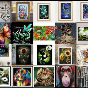 Lot of 23 Diamond Painting Kits